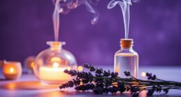 relaxing lavender oil lighting
