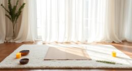 set calming aromatherapy ambiance