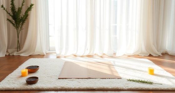 set calming aromatherapy ambiance