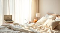 soothing bedroom ambiance setup