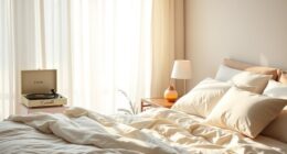 soothing bedroom ambiance setup