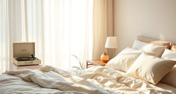 soothing bedroom ambiance setup