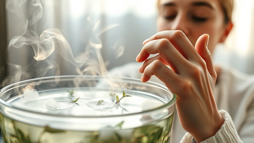 steam inhalation promotes respiratory relief