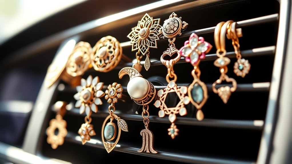 stylish car diffuser jewelry