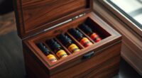 stylish wooden oil storage