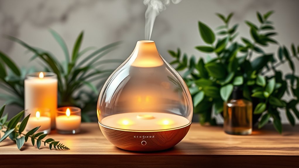 top glass oil diffusers