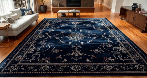 top navy silk rug picks