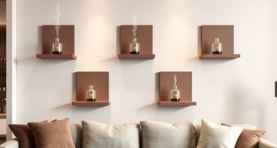 top wall mount diffuser shelves