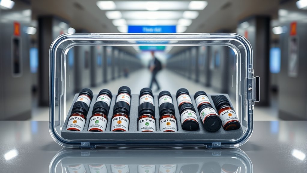 travel friendly essential oil kit