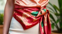 elegant silk waist styling