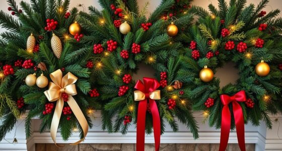festive mantel decor sets