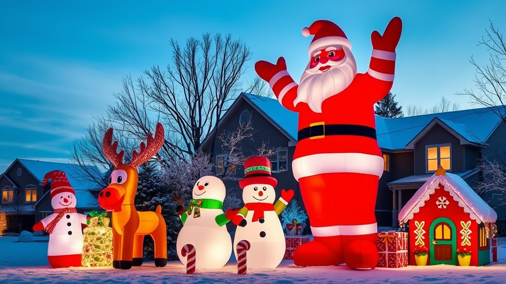 large holiday inflatable decorations