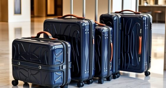 luxury durable travel luggage