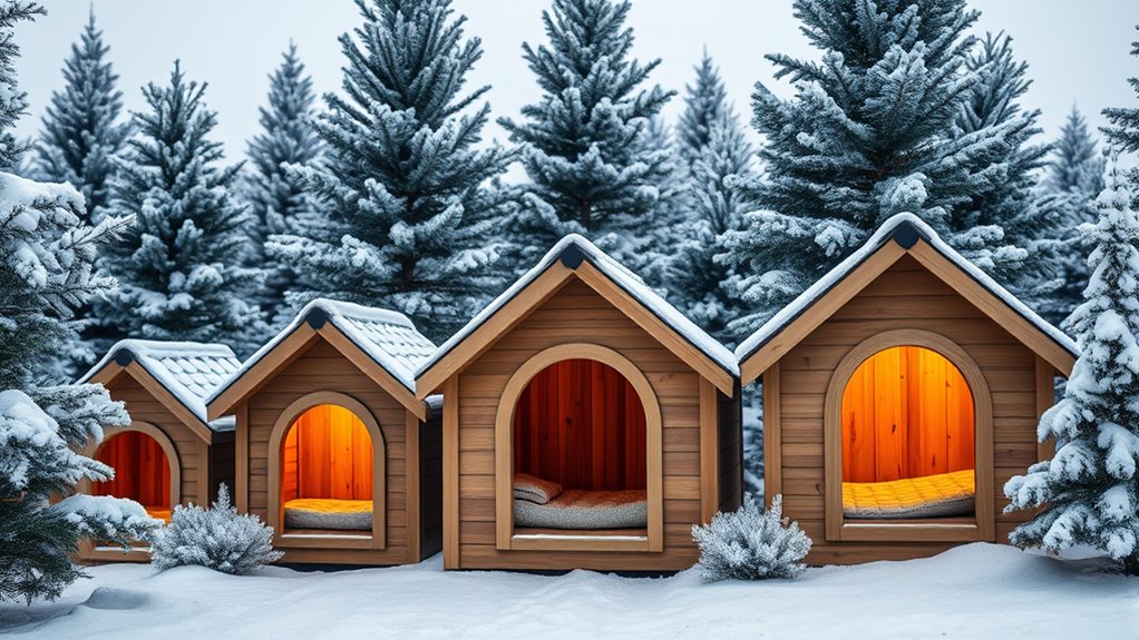 luxury heated pet houses