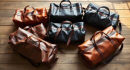 luxury leather weekend bags