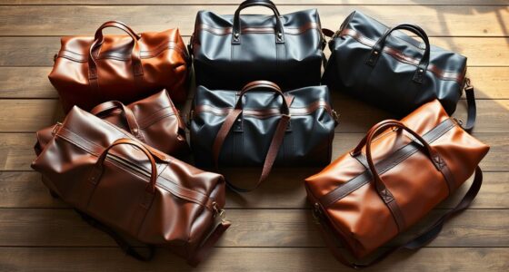 luxury leather weekend bags