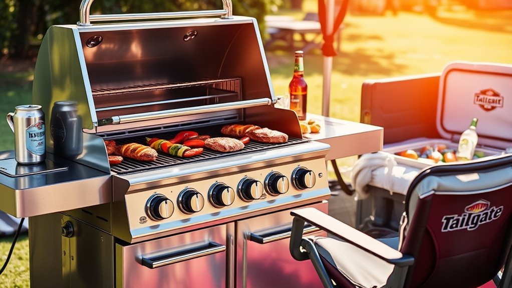 premium portable tailgate grill