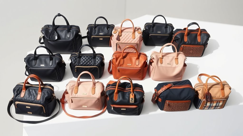 stylish functional diaper bags