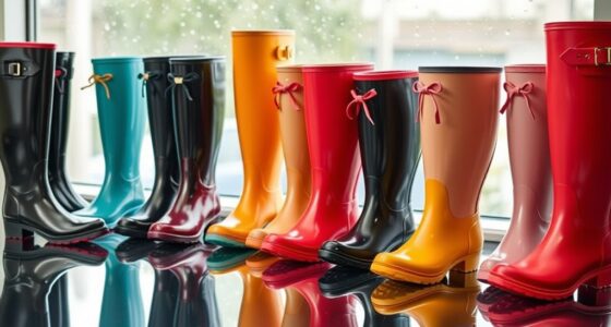 stylish waterproof rain boots