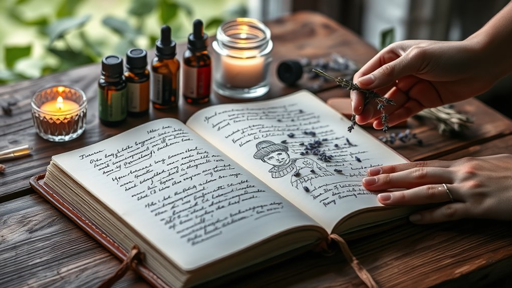 aromatherapy journaling for insight
