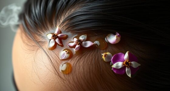 aromatherapy scalp hair oiling