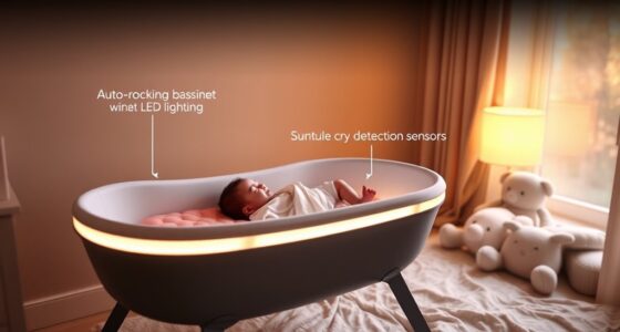 auto rocking bassinet with cry detection