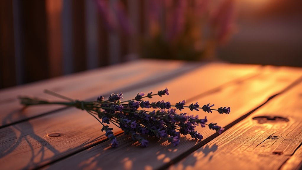evening relaxation with lavender