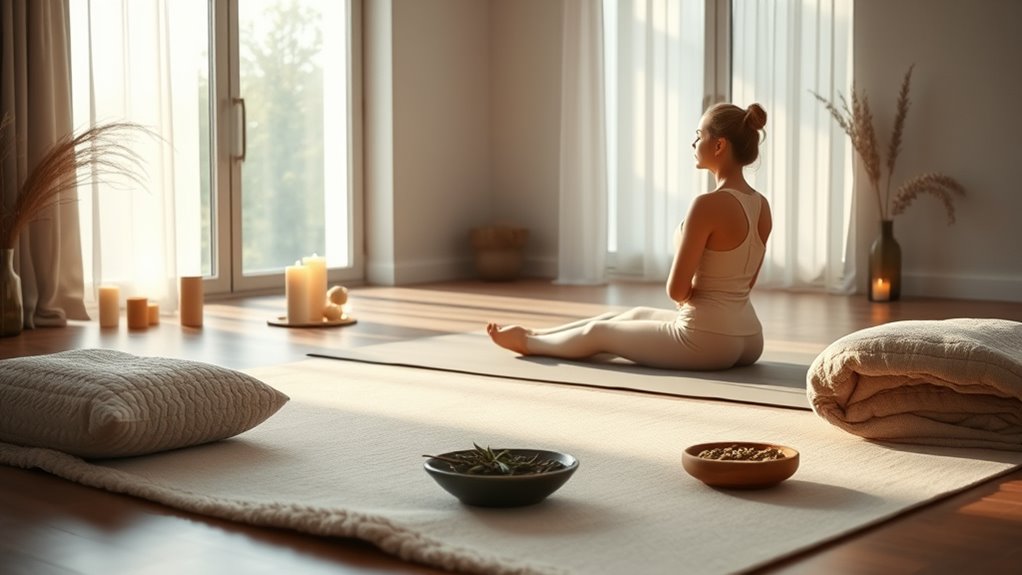 gentle yoga calming scents