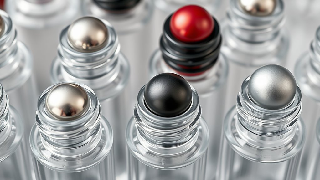 glass roller bottles options