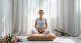 meditation with floral aromas