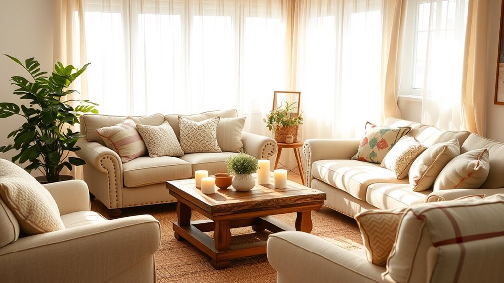 serene harmonious living space