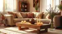 serene living room hosting