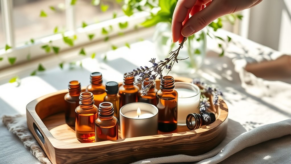 set intentions through scent