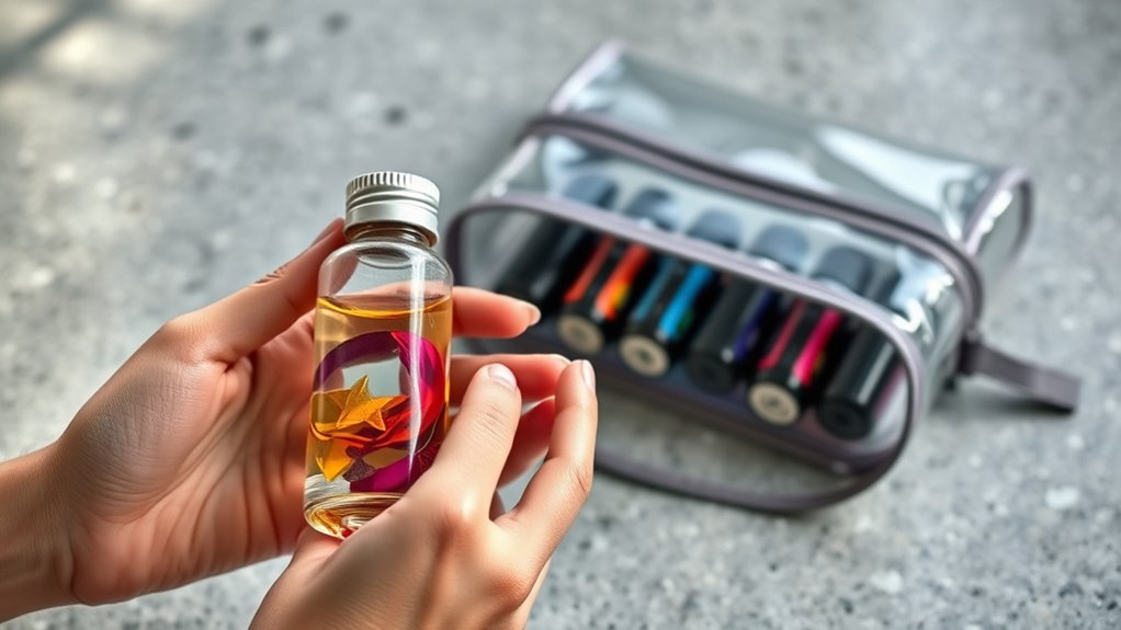 travel friendly essential oil safety