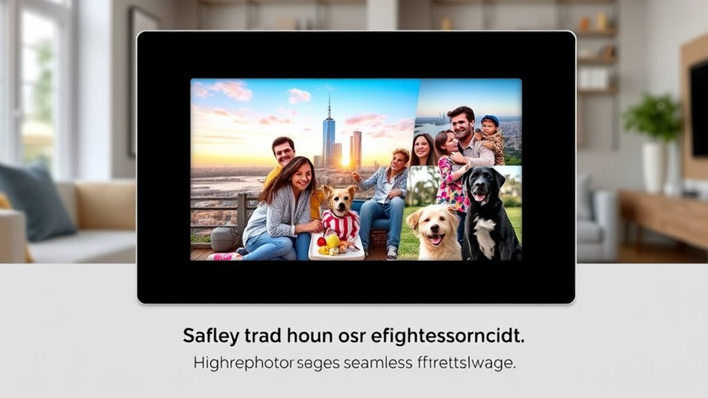 digital frames with email sharing