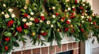 elegant holiday mantel decorations