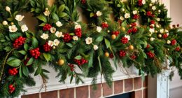 elegant holiday mantel decorations