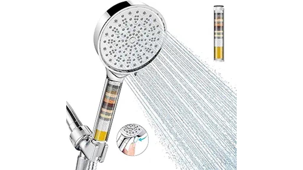 filtered high pressure showerhead