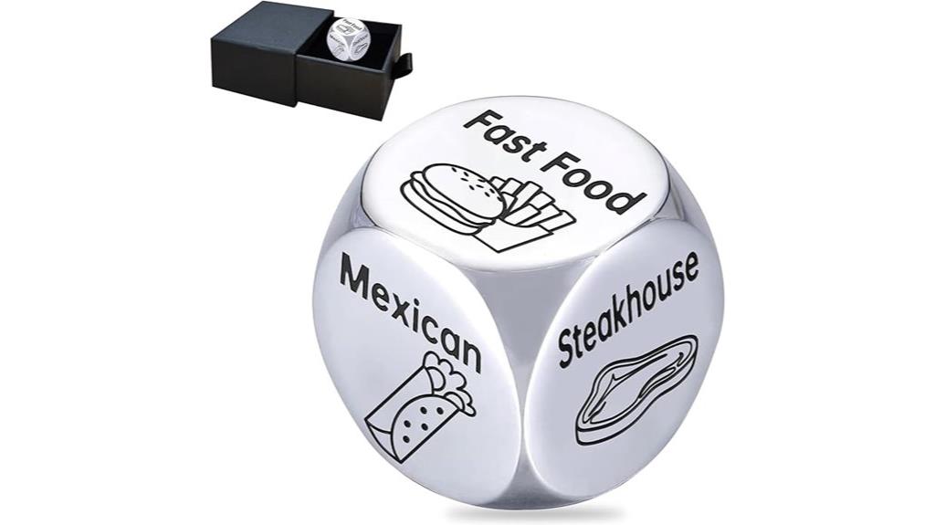 funny food dice gift