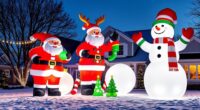 large festive yard inflatables