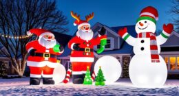 large festive yard inflatables