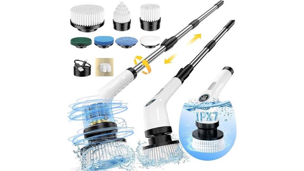 long lasting waterproof electric scrubber