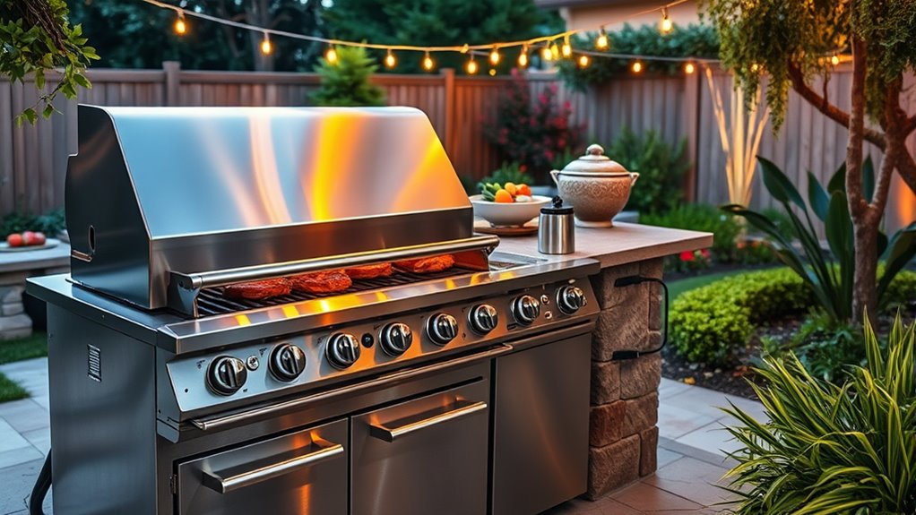 luxury backyard grill selection