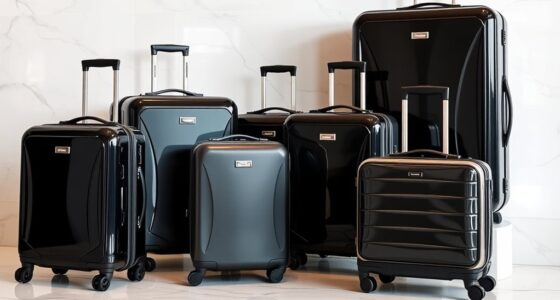 luxury durable travel luggage