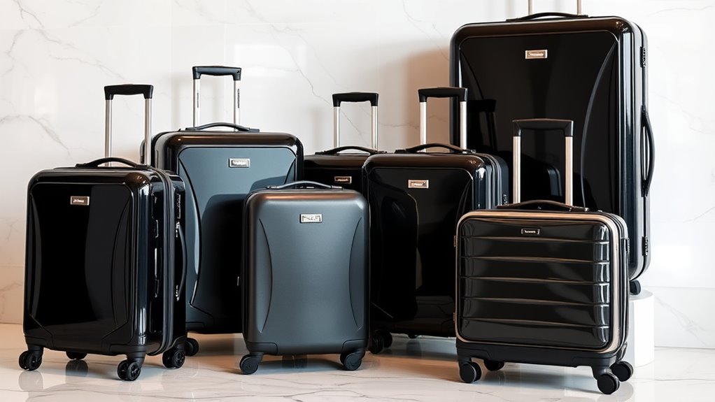 luxury durable travel luggage