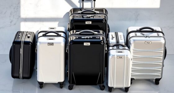 luxury durable travel luggage