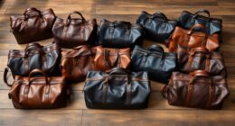 luxury leather travel bags