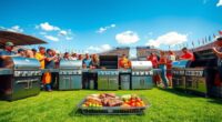 luxury tailgate grilling options