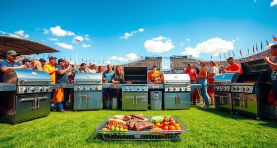luxury tailgate grilling options