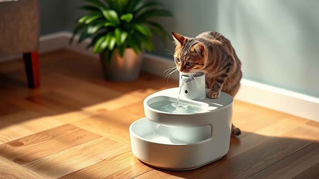 premium cat fountain features